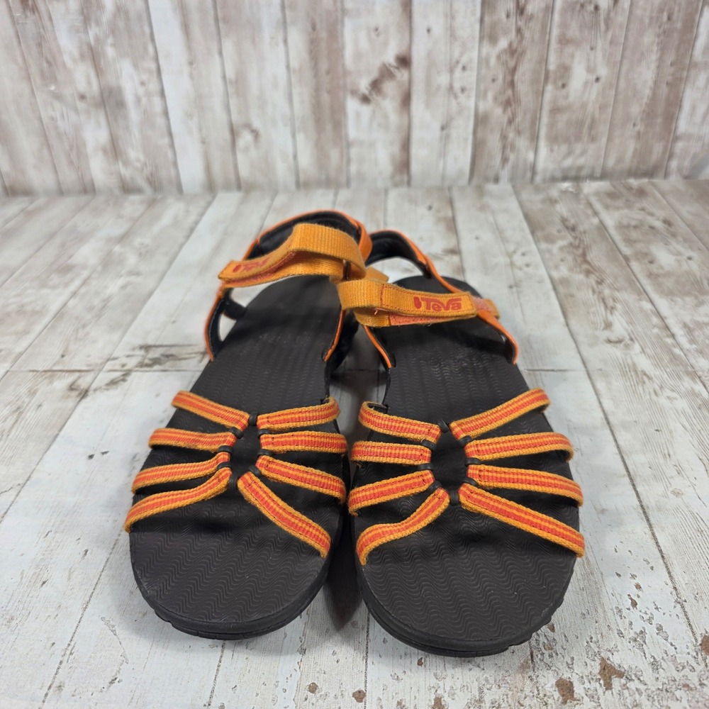 Teva Kayenta Orange Yellow Strappy Sport Sandals Womens 8 F19013A 6310 - Picture 6 of 6
